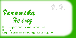 veronika heinz business card